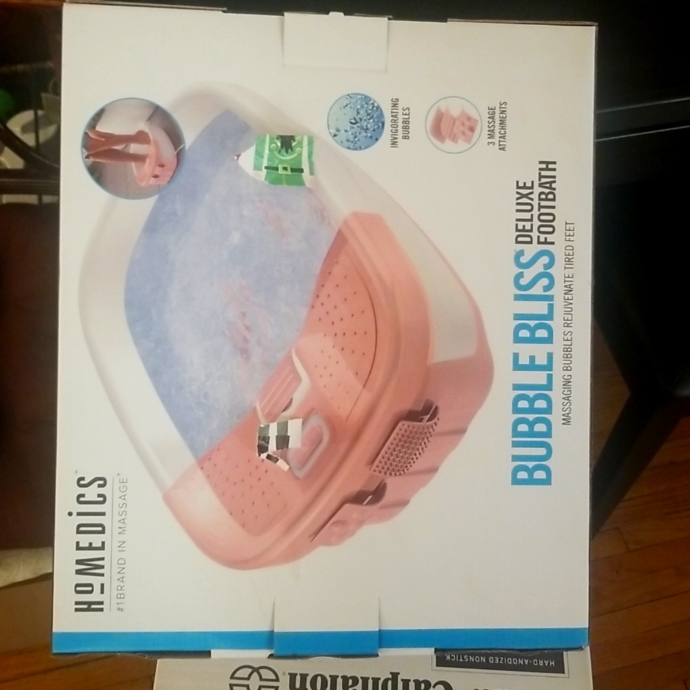 New unopened bubble bliss footbath